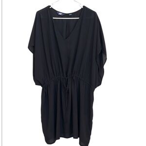 Lands' End Black Swim Coverup